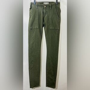 CURRENT/ELLIOTT The Combat Olive Green Cargo Pant Size: 24